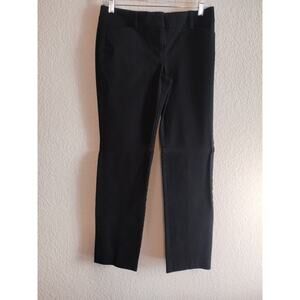 Ann Taylor Pants Womens Petite 2P Modern Black Dress Straight Trouser Workwear